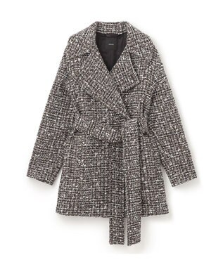 JOSEPH ウールツィード　ダブルブレステッドコート