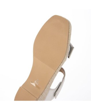 Riz raffinee <Riz raffinee>【3E】ラインストーン付きウエッジソールサンダル シルバー