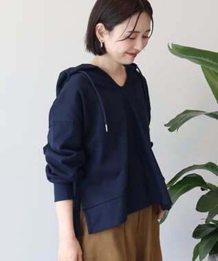 AMERICAN HOLIC スキッパー裏毛パーカー Charcoal Gray