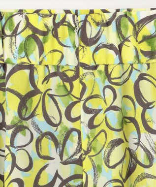 組曲 プランタンプリント フレアスカート イエロー系5