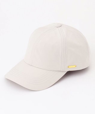 ANY 【UVケア/手洗い可/吸水速乾/ポケッタブル/サイズ調整可】プレート付キャップ アイボリー