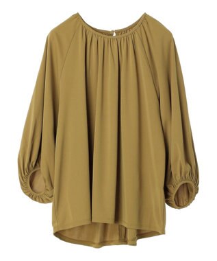 earth music&ecology パフスリーブカットソー Mustard