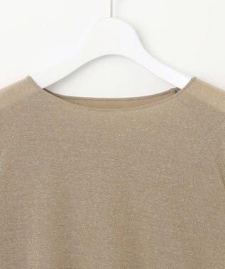 自由区 S 【洗える】ラメシアー トップス ベージュ