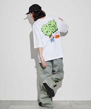 WEGO 【ユニセックス着用ITEM/綿100％/SMLサイズ】別注ベンデイビスプランプロゴT ホワイト