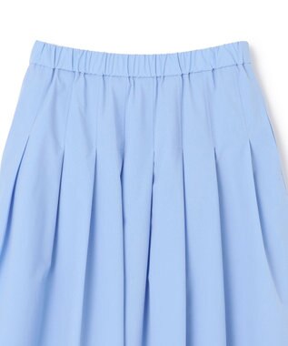UNFILO FINE MOVE タックフレアスカート サックス
