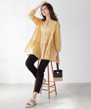 23区 S 【SLOW/洗える】SLOW DENIM タイトストレート デニム ブラック系