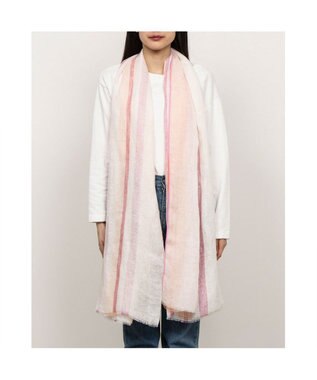 UNBILLION カカトゥ kakatoo / ストライプリネンストール オレンジ