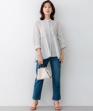 組曲 ミッドデニム パンツ ユーズドブルー系