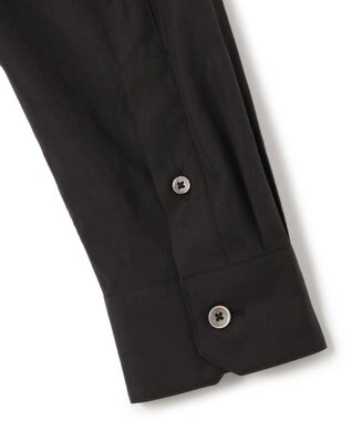 JOSEPH HOMME 【HIGH GRADE LINE】コットンポプリン　バンドカラーシャツ ブラック系