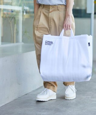 ROOTOTE 9656【BLT×RT コラボ商品】RT. Baluko Laundry Place.ランドリーバッグ.トート 01：ホワイト