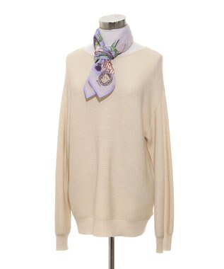 MOONBAT SWASH LONDON フラワープリント コットン スカーフ ラベンダー