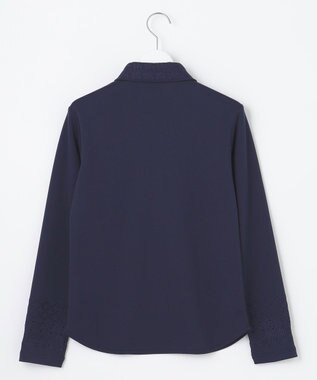 23区GOLF 【WOMEN】【吸水速乾・UVケア】エンブロイダリー長袖シャツ 1枚で決まる 動きやすさ◎ ネイビー系