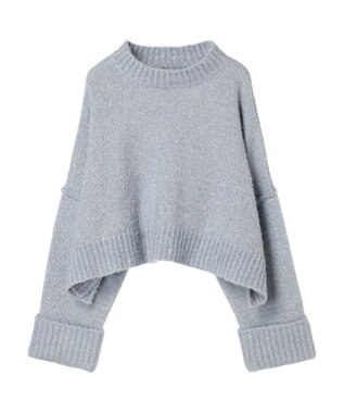 Green Parks ・Ｐｅｔｉｔ　Ｆｌｅｕｒ　ブークレワイドニット Blue