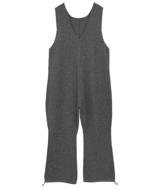 Green Parks ニットサロペット Gray Mixture