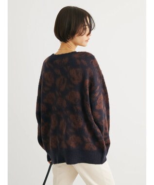 Green Parks ・ＳＵＧＡＲ　ＳＰＯＯＮ　フラワーシャギーニット Navy