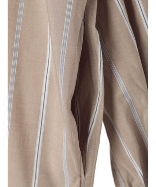 AMERICAN HOLIC バックギャザーシャツワンピース Stripe