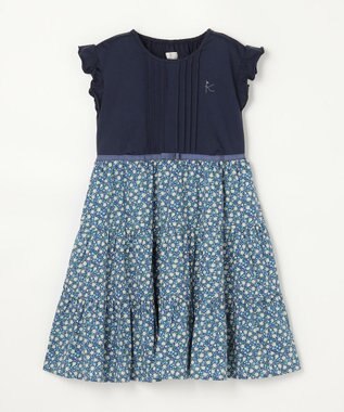 組曲 KIDS 【110-140㎝】 petit marguerite ドッキングワンピース ネイビー
