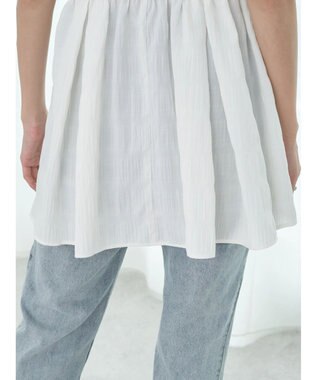 earth music&ecology スクエアネックチュニック Off White