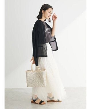 Green Parks 推しニット　クルーネックカーディガン Black