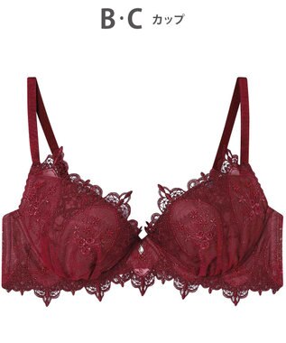 AMPHI ブラジャー 谷間メイク カップ上辺が浮きにくい Gカップまで対応 大きいサイズ 【Glama-Rich グラマリッチ ボリュームUPタイプ】 ブラ BYJ306 アンフィ／ワコール