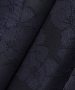 23区 L 【APPLAUDIR】フラワーサテンオパール ドレス ネイビー系