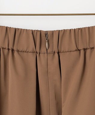 組曲 フリルタフタ フレアスカート モカブラウン系