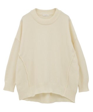 Green Parks リラックスモールニットチュニック Off White