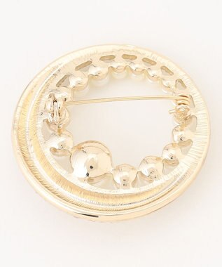 組曲 フルムーンパールブローチ ゴールド系