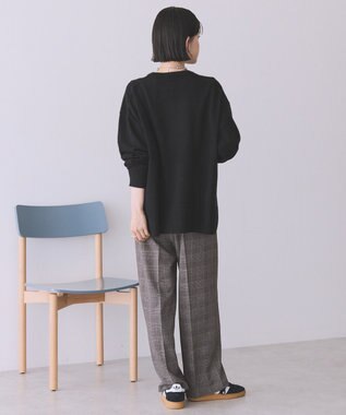 AMERICAN HOLIC 【WEB限定】バイパチサイドスリットニットプルオーバー Black