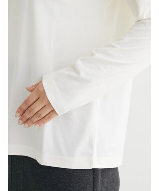 Green Parks 吸湿発熱タートルカットソー Off White