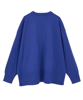 AMERICAN HOLIC 【WEB限定】バイパチサイドスリットニットプルオーバー Blue