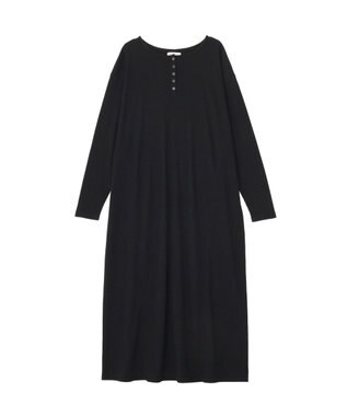 Green Parks ヘンリーネックワンピース Black