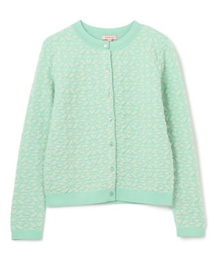 TOCCA 【洗える】FLUFF FLOWERS カーディガン ペールグリーン系