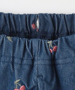 ANY KIDS デニムスカッツ ブルー×ブラック