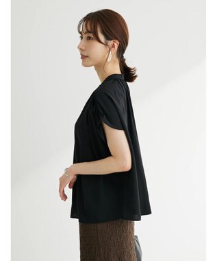 Green Parks ・ＥＬＥＮＣＡＲＥ　ＤＵＥ　イロイロ釦ドルマンブラウス Black