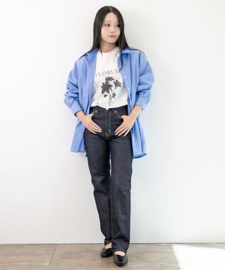caqu modern straight レギュラーストレートデニムパンツ