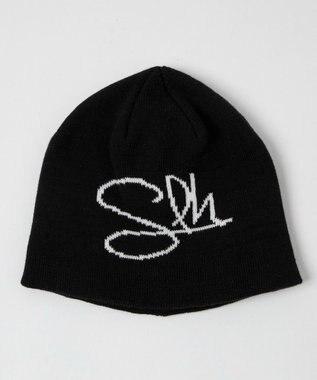 WEGO 【ユニセックス着用ITEM】ジャガードシングルニットワッチ ブラック