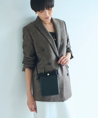 TOPKAPI 【Breath TOPKAPI】RIPPLE リプル スリム サコッシュ スマホショルダー ブラック