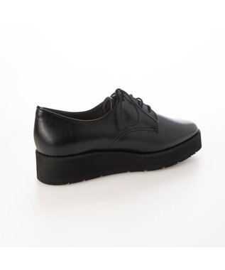 MODE ET JACOMO <carino>【レイン対応】レースアッププラットフォーム ブラック