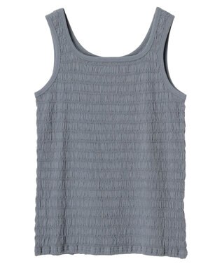 earth music&ecology シャーリングタンクトップ Sax