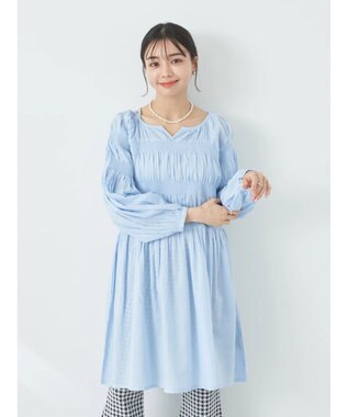 earth music&ecology シャーリングチュニック Off White