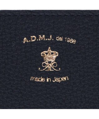 A.D.M.J. 【牛革】スパニッシュレザー/モーツァルト スワロフスキー・クリスタル付 スリムウォレット マリーン