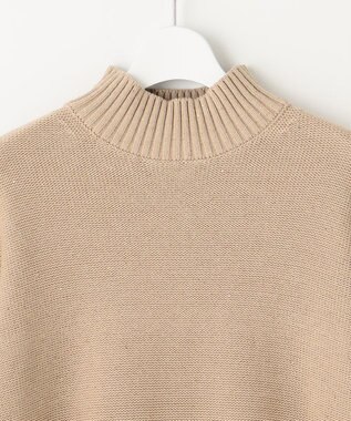 自由区 S 【洗える】スパングルミドルゲージ ニット ベージュ系