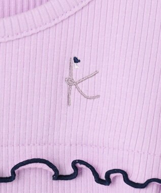 組曲 KIDS 【100㎝】パフスリーブ トップス ラベンダー系