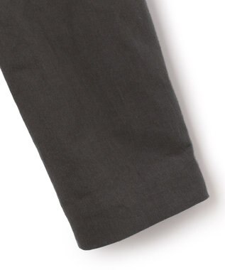 ICB 【吸水速乾機能付き】ペーパーコットンリネンツイル　ノーカラージャケット チャコール系