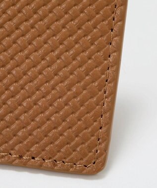 TOPKAPI 【TREASURE TOPKAPI】クロスエンボス レザー パスケース キャメル