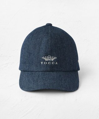 TOCCA 【サイズ調整可・深め】CROWN LOGO CAP キャップ ネイビー系