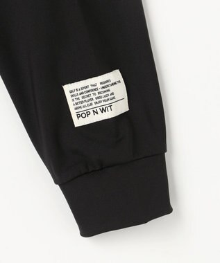 PW CIRCULUS 【吸水速乾 /  UV遮蔽率99.9% UVカット / ストレッチ】【MEN】アニマルグラフィックロングスリーブモックT  ゴルフ ブラック系