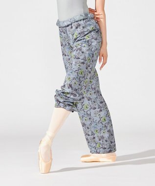 Chacott プリントサウナ　ロングパンツ ベビーブルー