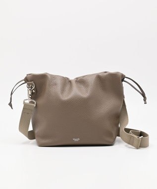 blancle シュリンクレザー ドローストリング2wayバッグ TAUPE